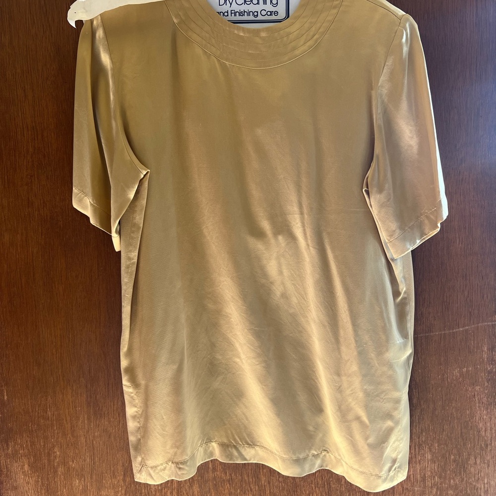 Gold Short Sleeve Top